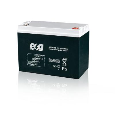 China Toys ESG Guangdong Factory 12V 100AH ​​Long Cycle Life GEL Maintenance Free Deep Lead Acid Battery for sale