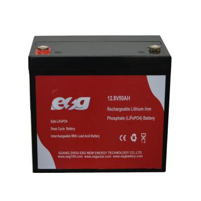 China solar system 12.8v 50ah lifepo4 solar batteries pack rechargeable lithium battery for sale