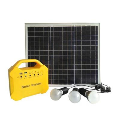 China DC 6V 12V Solar Home Charger ESG Kit Rechargeable Home Mini With LED System Outdoor Solar Lighting System for sale