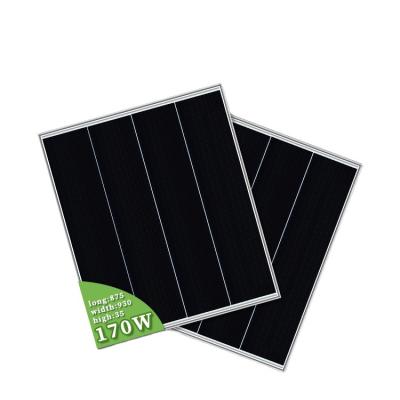 China China Manufacturer Factory Price Shingled Mono Black PV Panel Solar Power System 156.75*156.75mm for sale