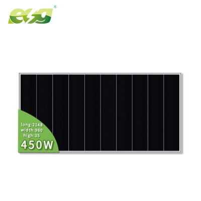 China ESG Solar Power System Hot Selling Solar Panel 400W 405W 410W 440w 450w Mono Solar Panel 144 PERC Shingled Solar Panel Price for sale