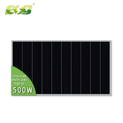 China Solar Power System ESG Felt Solar Panels 500Watt 500W Mono Solar Panel Electricity 500W Home Solar Panels for sale