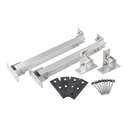 China Fixed Adjustable Aluminum Metal Bracket Solar Panel Rail Solar Panel Wall Support Bracket for sale