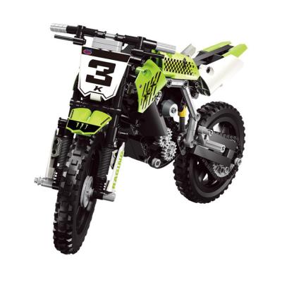 China DIY PLAY 2020 New Arrival Fashiontable Smart Technology Technic Building Blocks Racing Motorcycle Kids Toys For Children Gift for sale