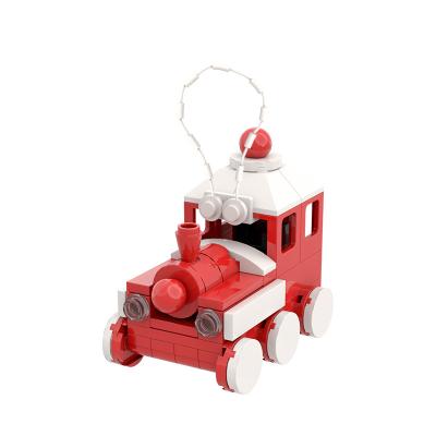 China Hot Sale DIY TOY 2022 Christmas Gift Train Engine Christmas Gift Building Toys Compatible For Le Go Blocks for sale