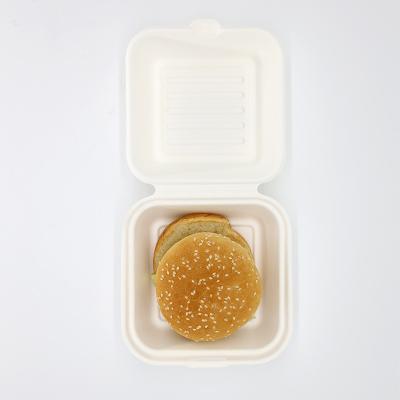 China Bio Materials New Style Recycled Degradable Take Out Food Container Sugarcane Disposable Lunch Box Biodegradable Takeout Container for sale