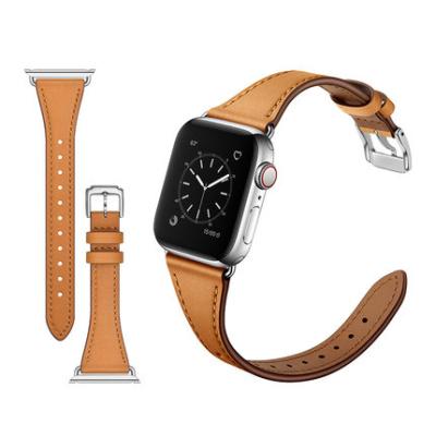 China Smart Genuine Leather Watchbands Bands Buckle Strap Leather Belt For Apple Watch Strap 38/40 42/44mm DS22-0904 for sale