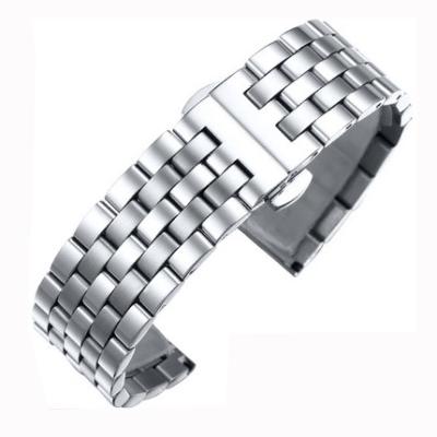 China Luxury OEM Stainless Steel Watch Band Quick Release Butterfly Watch Strap Stainless Steel Strap SS-190101 Free Silver (in stock) for sale