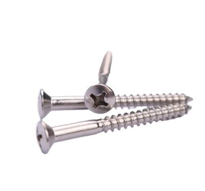 China Top Sale Guaranteed Quality 304 Stainless Steel Head Cross Slot Cross Countersunk Self Tapping Screw for sale