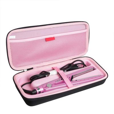 China Dual Protector Cover Hard Travel Zipper Case For Hair Straightener Hair Device Storage Carrying Case for sale