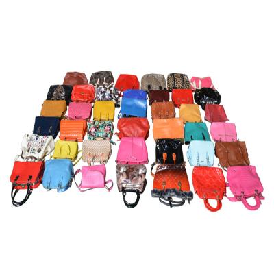 China All Style Wholesale Ladies Leather Bags Second Hand Baled Handbags for sale