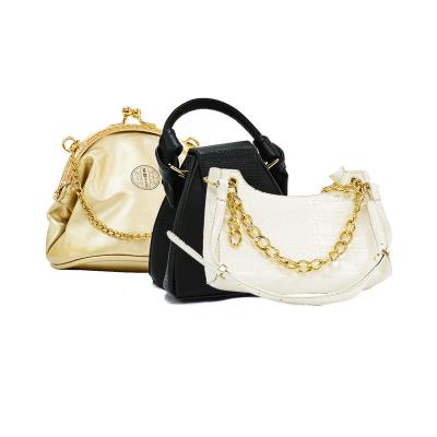 China 2022 fashionable used clothing business used women's 90% skinned leather handbag the new second in Korea for sale