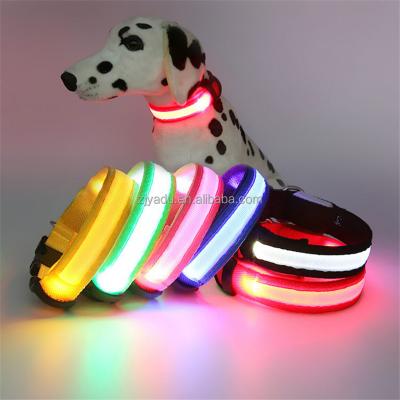 China Viable LED Flashing Light Dog Training Dog Collars Pet Products Collars for sale