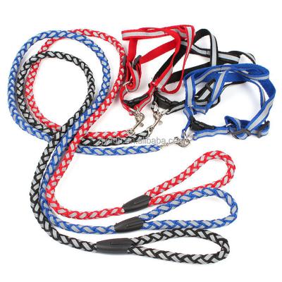 China High Quality Durable Pet Neck Safety Lead Paracord Leash Dog Traction Chain Walking Training Rope for sale