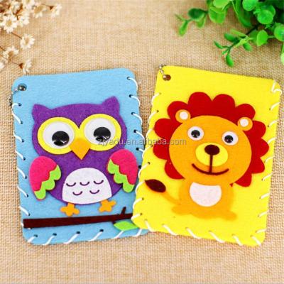 China Creative Handmade 3D DIY Cartoon Animals Bag Puzzle Arts Crafts Early Learning Kits Kids Gifts for sale