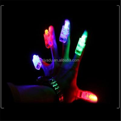 China Hot sale gift on expresas led finger light 4 color laser finger lamp light for party kids birthday gift decoration toy for sale