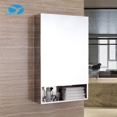 China Wholesale Bathroom Mirror Cabinet Eco-friendly Gold Stainless Steel Bathroom Medicine Mirror Cabinet for sale