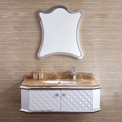 China 2021 Modern China Foshan Factory Direct Sale Stainless Steel Bathroom Mirror Cabinet Bathroom Vanity T-077 for sale