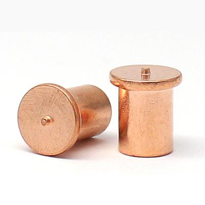 China Stainless Steel Manufacturers China Threaded Insert Copper Coated Weld Stud For Mechanical Engineering for sale