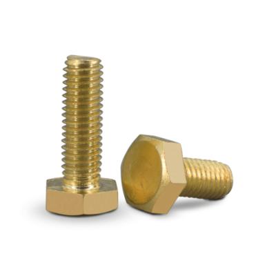 China The surface is full brass soft high strength PCB wire hex head bolts and nuts hex bolts for sale