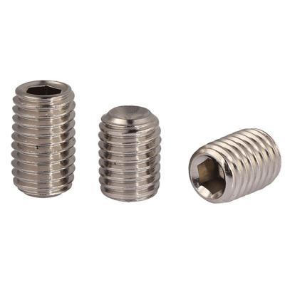 China SS304 SS316 Hot Sale PCB Stainless Steel SS304 SS316 Headless Type Screw Hex Socket Headless Set Screw for sale