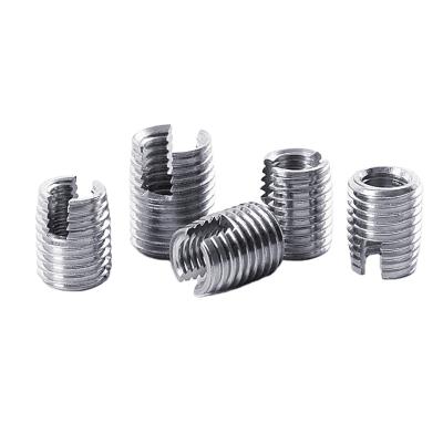 China Hot Sale M8 Stainless Steel Heavy Industry Type Helical Self Tapping Screw Thread Insert With Slotted Thread for sale