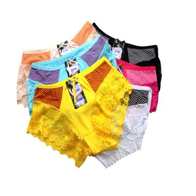 China Wholesale Ms. Sexy new anti-static underwear bottoms like hot cakes lace up large high hip female briefs for sale