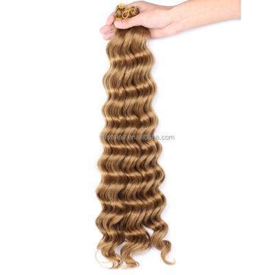 China Freetress Deep Wave Crochet Hair Bulk Crochet Hair Ocean Wavy Hair Extension Water Wave Hair Extension Bundle for sale