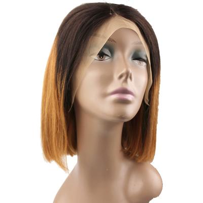 China Bob Human Hair Lace Wig Ombre Hair Lace Wig Honey Blonde Color Full Body Wave Bob Wig Wholesale for sale