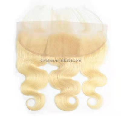 China Wholesale Body Wave Vendors Cuticle Aligned Virgin Hair 613 Headband 13*4 Lace Closure for sale