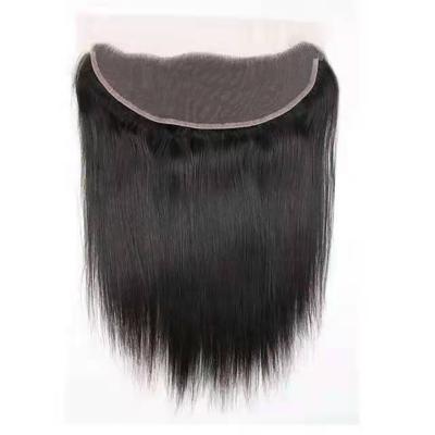 China Top Quality Cuticle Aligned Swiss Wave Virgin Hair Silky Straight 13x4 Lace Extra Fine Human Hair Cuticle Aligned Closure for sale