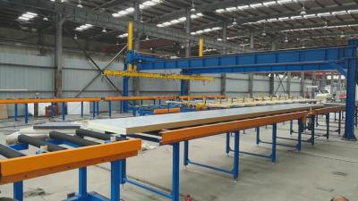 China 200mm Thickness PU Panel Stacker PU Sandwich Panel Line for sale