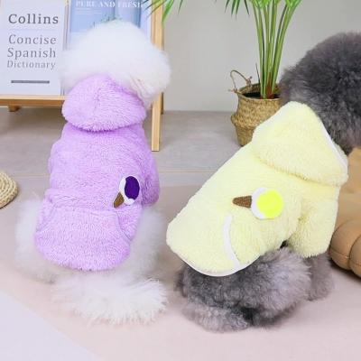 China Winter Comfortable Dog Fashion Dog Apparel Fleece Heat Stored Biped Clothes for sale