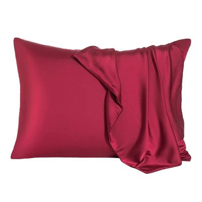 China Gift Box Anti-static Custom Multiple Fabric Mulberry Color Print Fashion Silk Pillowcase Set for sale