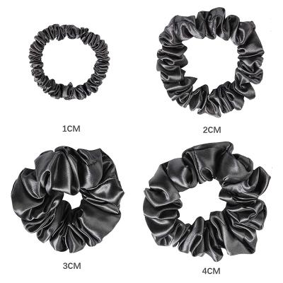 China High Quality Logo Ponytail Hair Accessories Silk Scrunchies Custom Ties Hair Material Friendly 1/2/3/4 cmLow MOQ Headbands for sale