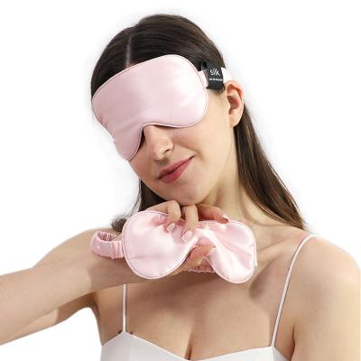 China Luxury Custom Anti-wrinkle Silk Eye Mask Sleeping 100% Mulberry Silk Eye Mask For Wholesale for sale