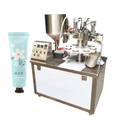 China Chemical High Spend High Viscosity Paste Jam Rotary Cosmetic Tube 200g Filling Machine for sale