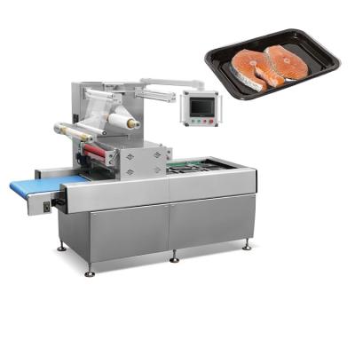 China Multifunctional Continuous Food Heat Seal Tray Packing Machine Tray Sealing Machine for sale