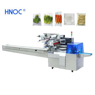 China Full Automatic Horizontal Packing Food Flow Packet Packaging Machine Fruits And Vegetables Packing Machine for sale