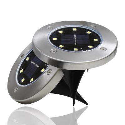 China Cheap Garden Price Waterproof 3/4/8/10/12/16 LED Stainless Steel Outdoor Solar Inground Garden Light for sale