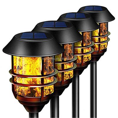 China Amazon High Quality Aluminum Waterproof Solar Flame Garden Torch 72 LED Hot Selling Flickering Light for sale