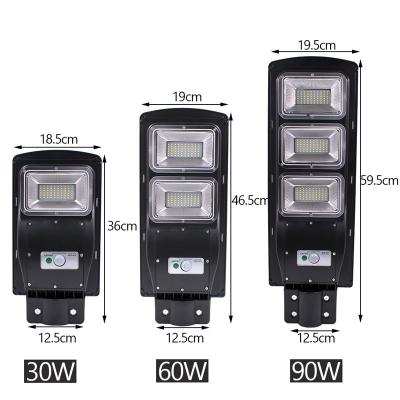 China Garden 60W 100W 120LED Solar All in One Outdoor Garden Street Light for sale