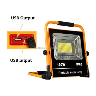 China New Outdoor Portable 50W 100W 200W 300W LED Solar Light for sale