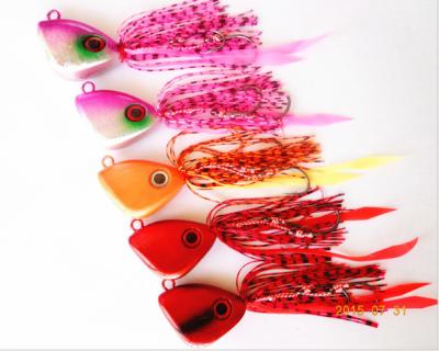 China Suitable for all wholesale fish new design 150g triangle head with 3D eye Madai snapper jig fishing lure for sale