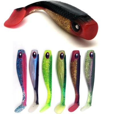 China Factory Price Wholesale Artificial Handmade Shad Bait Lure Soft Bait Plastic Fishing Lures Soft Lure for sale