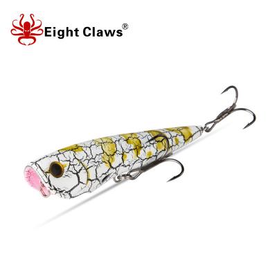 China ABS Plastic EIGHT CLAWS Manufacturers Topwater Floating Noised Snap Fishing Lure Hard Wobbler 74mm 94mm Crankbait Bait Pike Fishing Tackle for sale