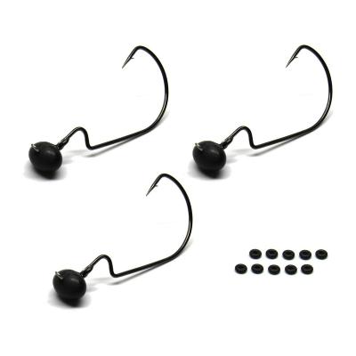 China EIGHT CLAW High Carbon Steel Fishing - Tungsten Swing Soccer Jigs Soccer Rugby Swing Jigs With Hooks for sale