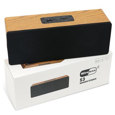 China Shocking AirPlay Subwoofer, Smalody Portable Wooden PC Speaker 2.1 HD Wireless Speaker Stereo Subwoofer TF Slot TWS AUX. for sale