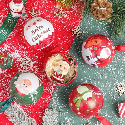 China Small Christmas Gift Resin Christmas Push Colorful Ball Decorative Pendant Christmas New Year's Eve Gift for sale