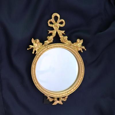 China European minimalist resin angel mirror can be hung on the wall, home decoration, photo props for sale